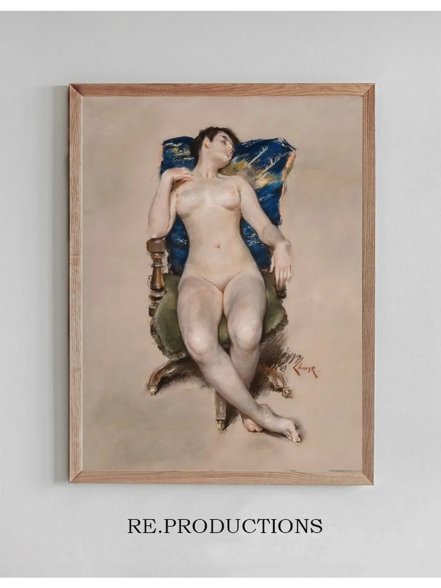 Untitled (Nude Resting in a Chair)
