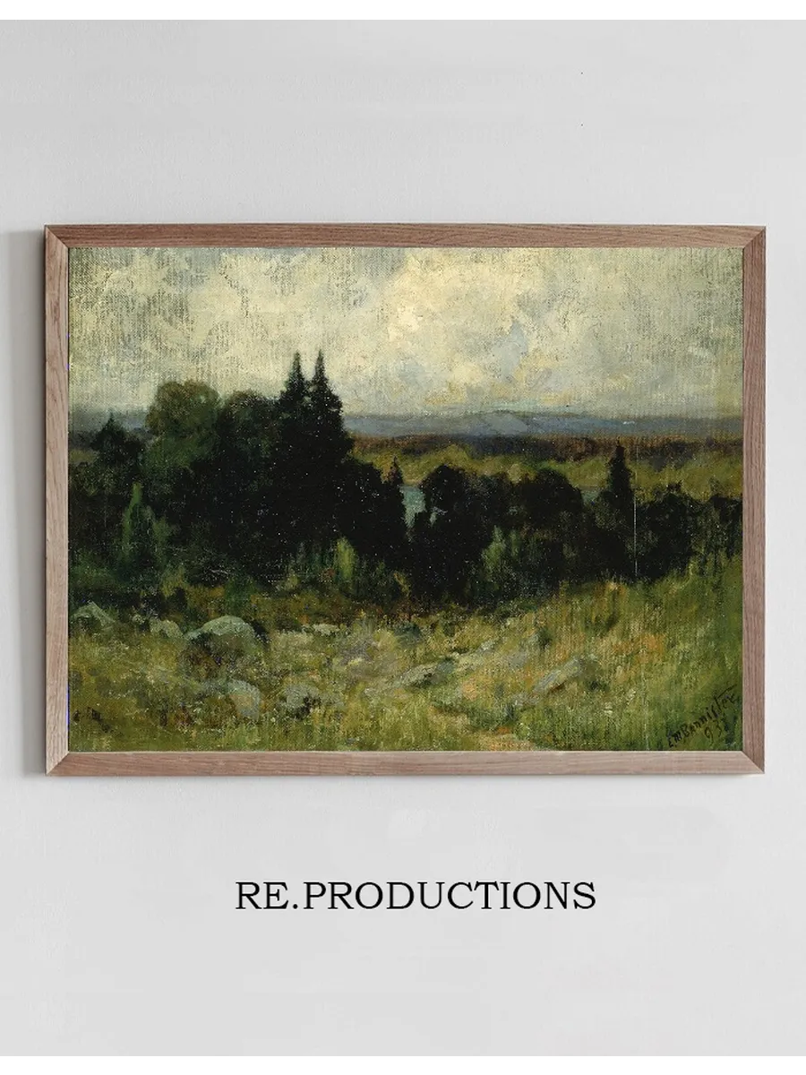 Untitled (landscape, Fields with Rocks and Trees)