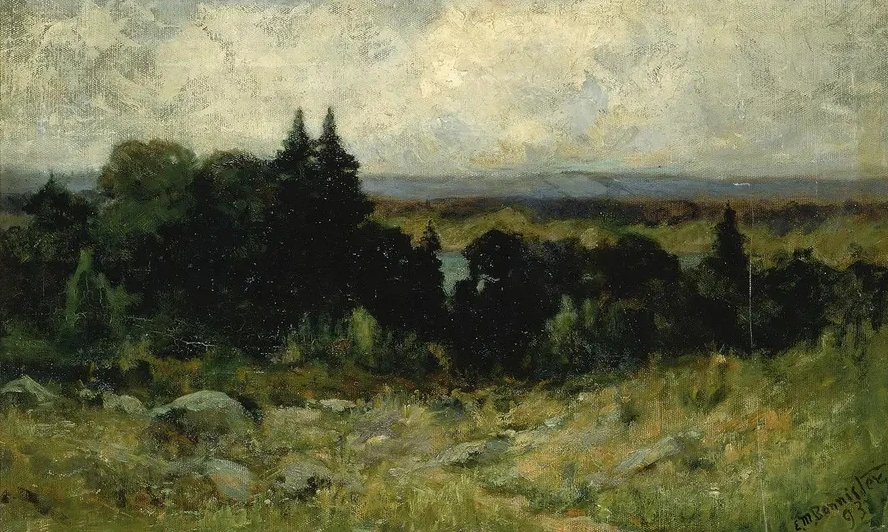 Untitled (landscape, Fields with Rocks and Trees)