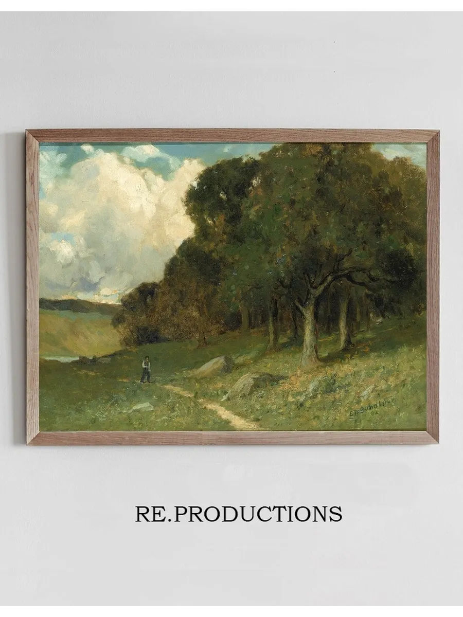 Untitled (man on Path with Trees in Background)