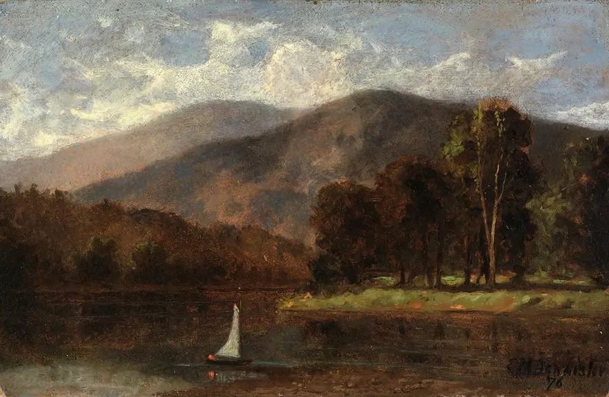 Untitled (sailboat in River)
