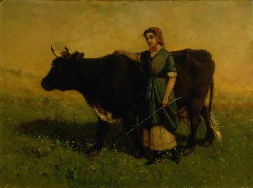 Untitled (woman Walking with Cow)