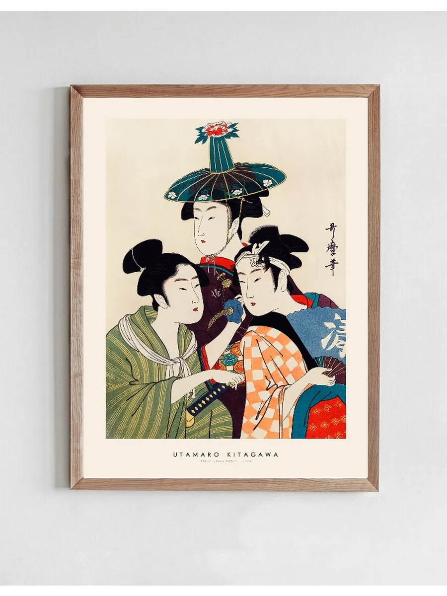 Utamaro Kitagawa - Three Young Women