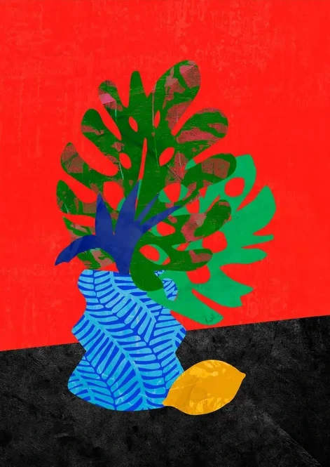 VASE AND Fruit