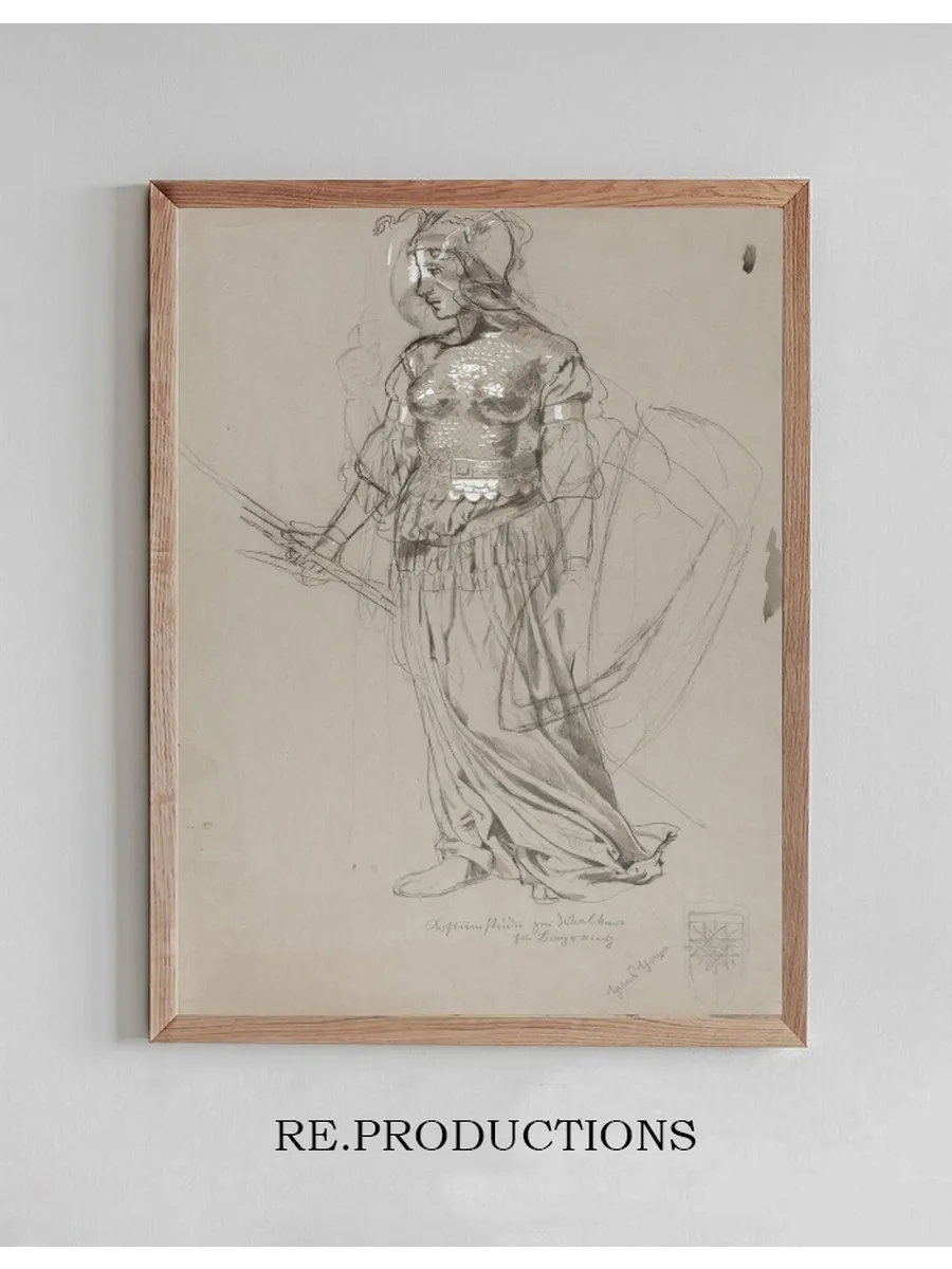 Valkyrie (Costume Study for Bayreuth)