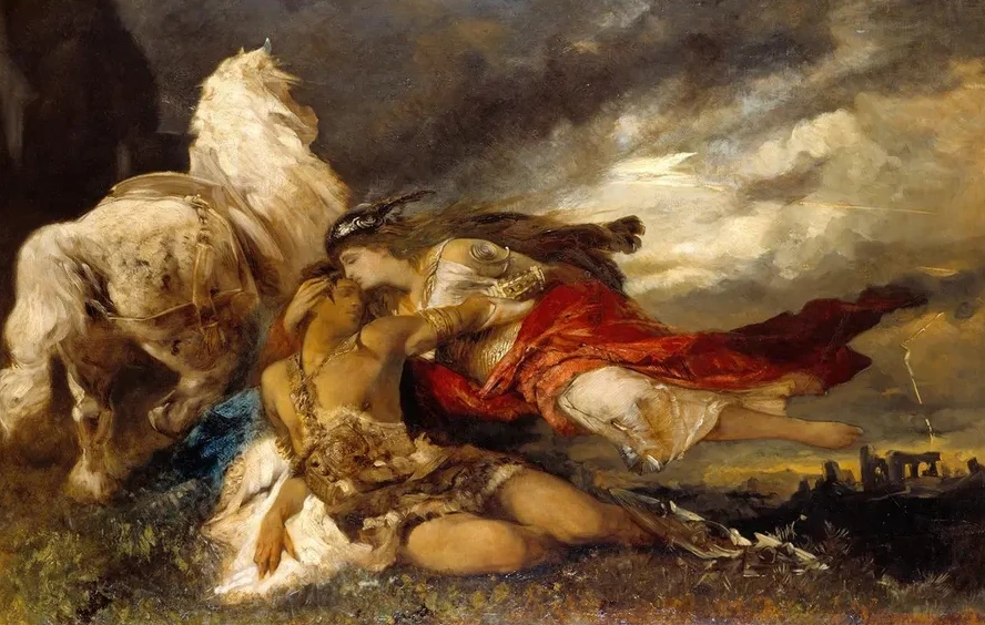 Valkyrie and a Dying Hero