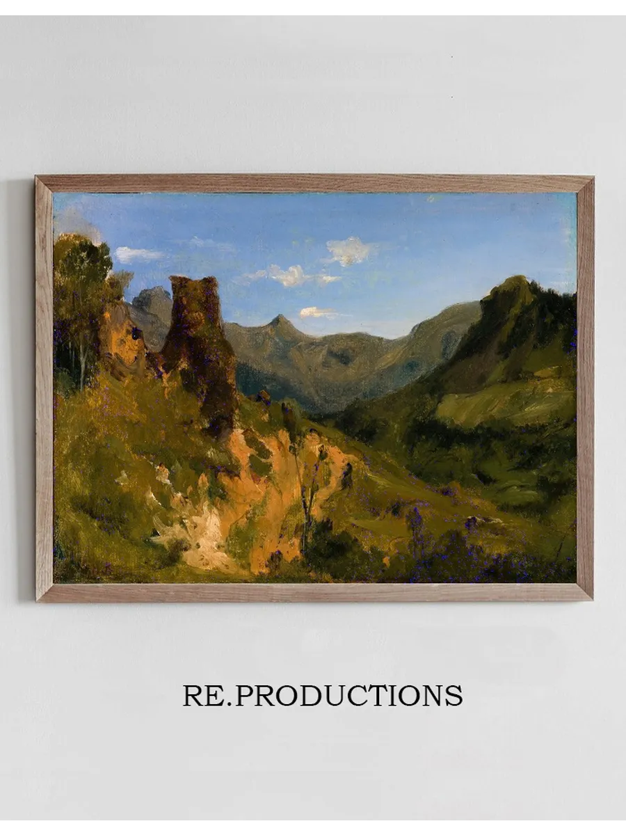 Valley in the Auvergne Mountains