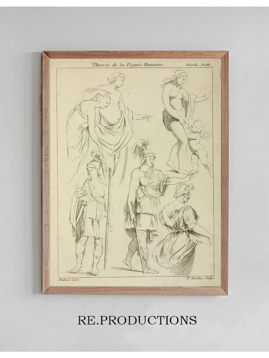 Various Figures Including Roman Soldiers, and Partially Draped Male and Female Nudes