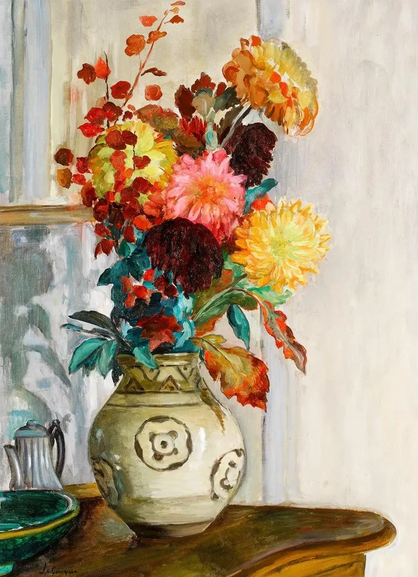 Vase de Chrysant Mes