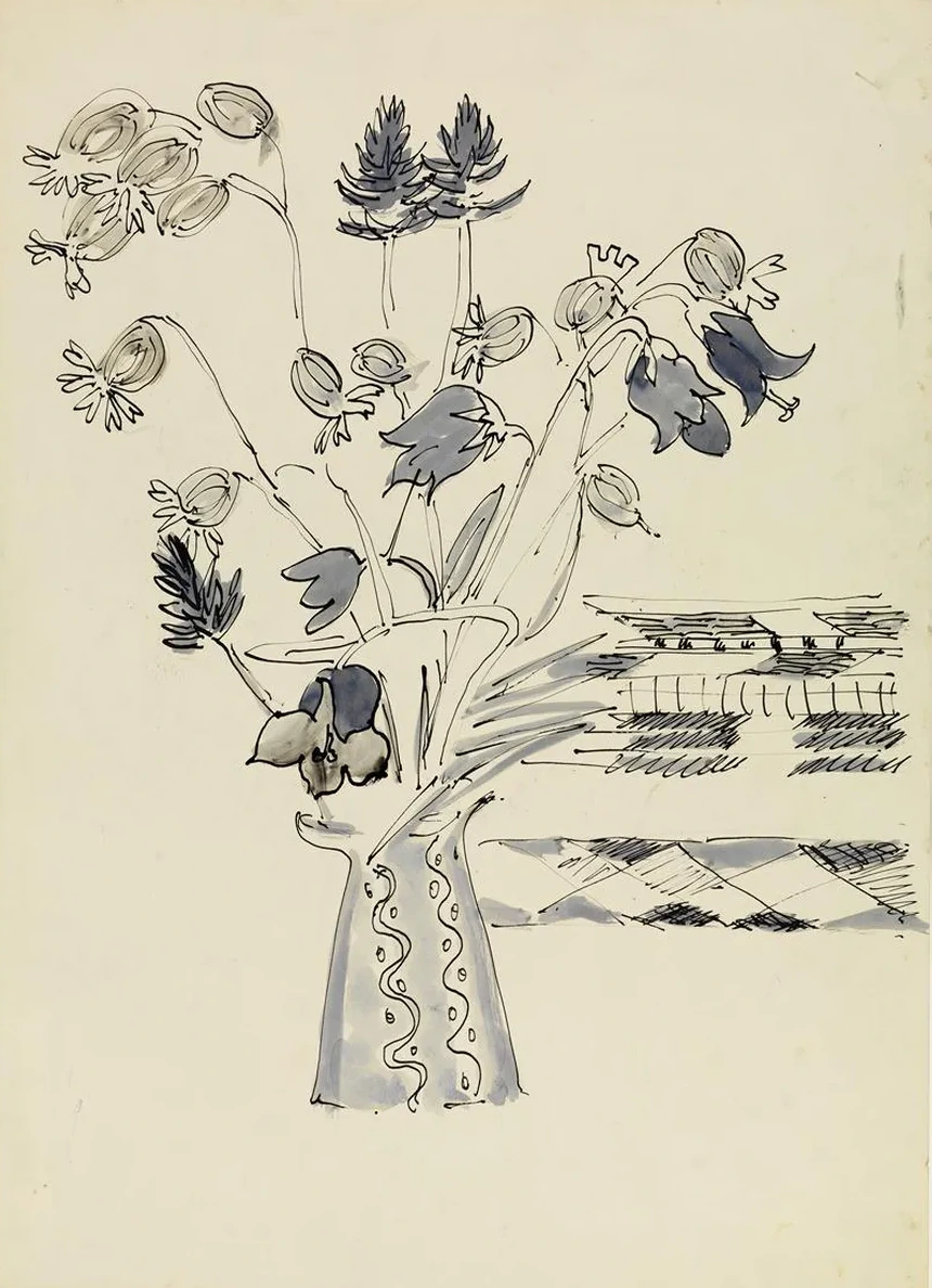 Vase mit Blumen
