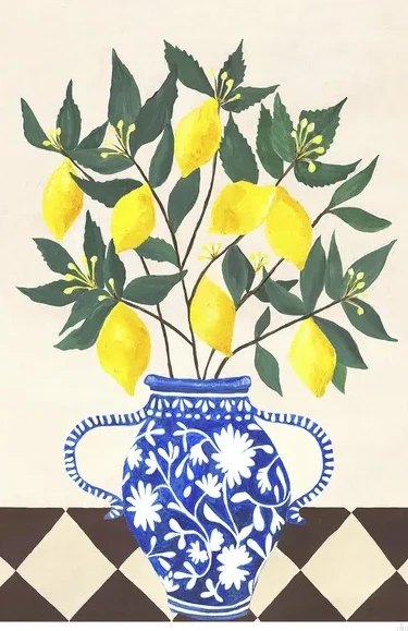 Vase of Lemons