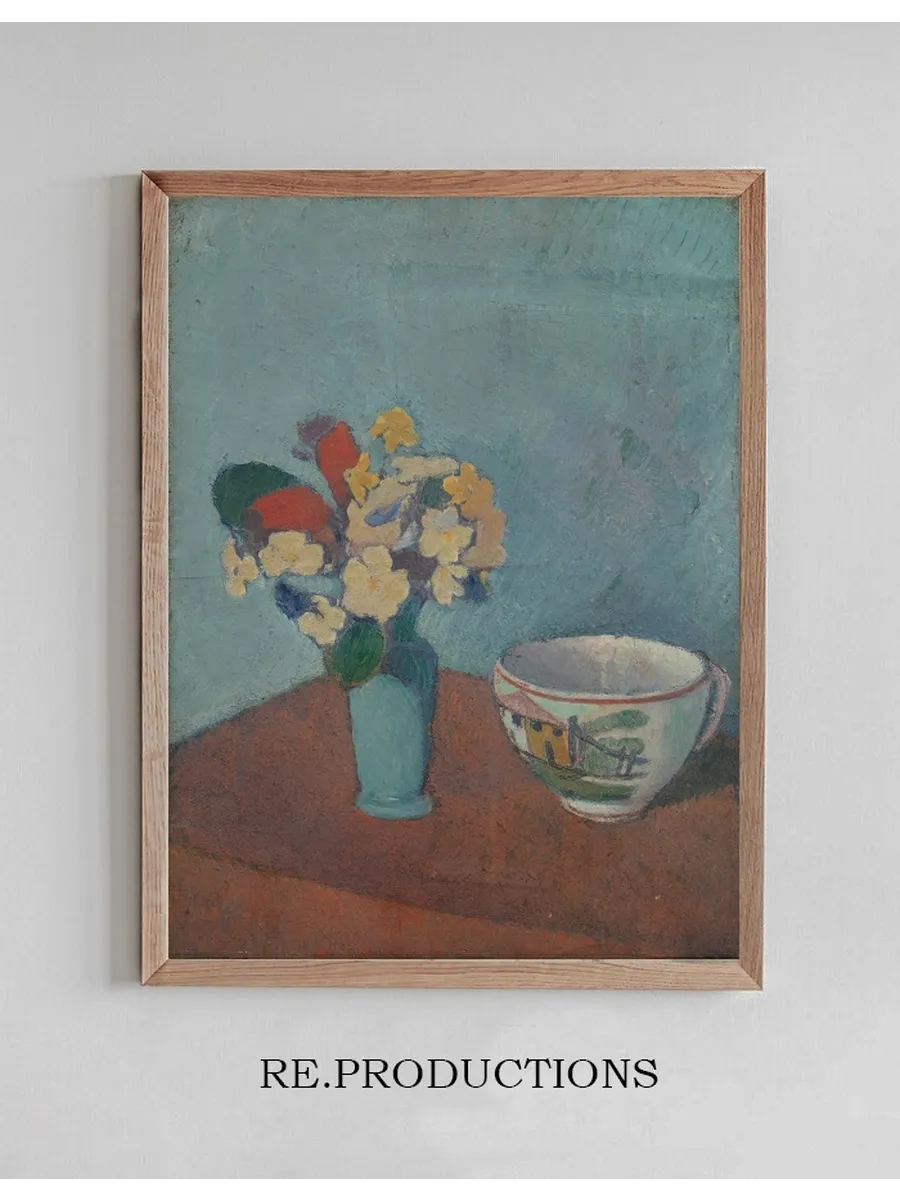 Vase with Flowers and Cup