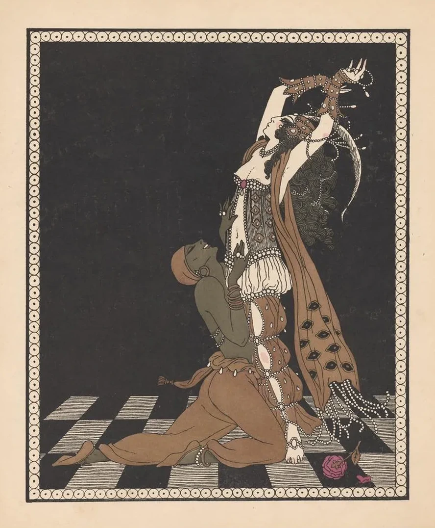 Vaslav Nijinsky and Ida Rubinstein in Sch H Razade