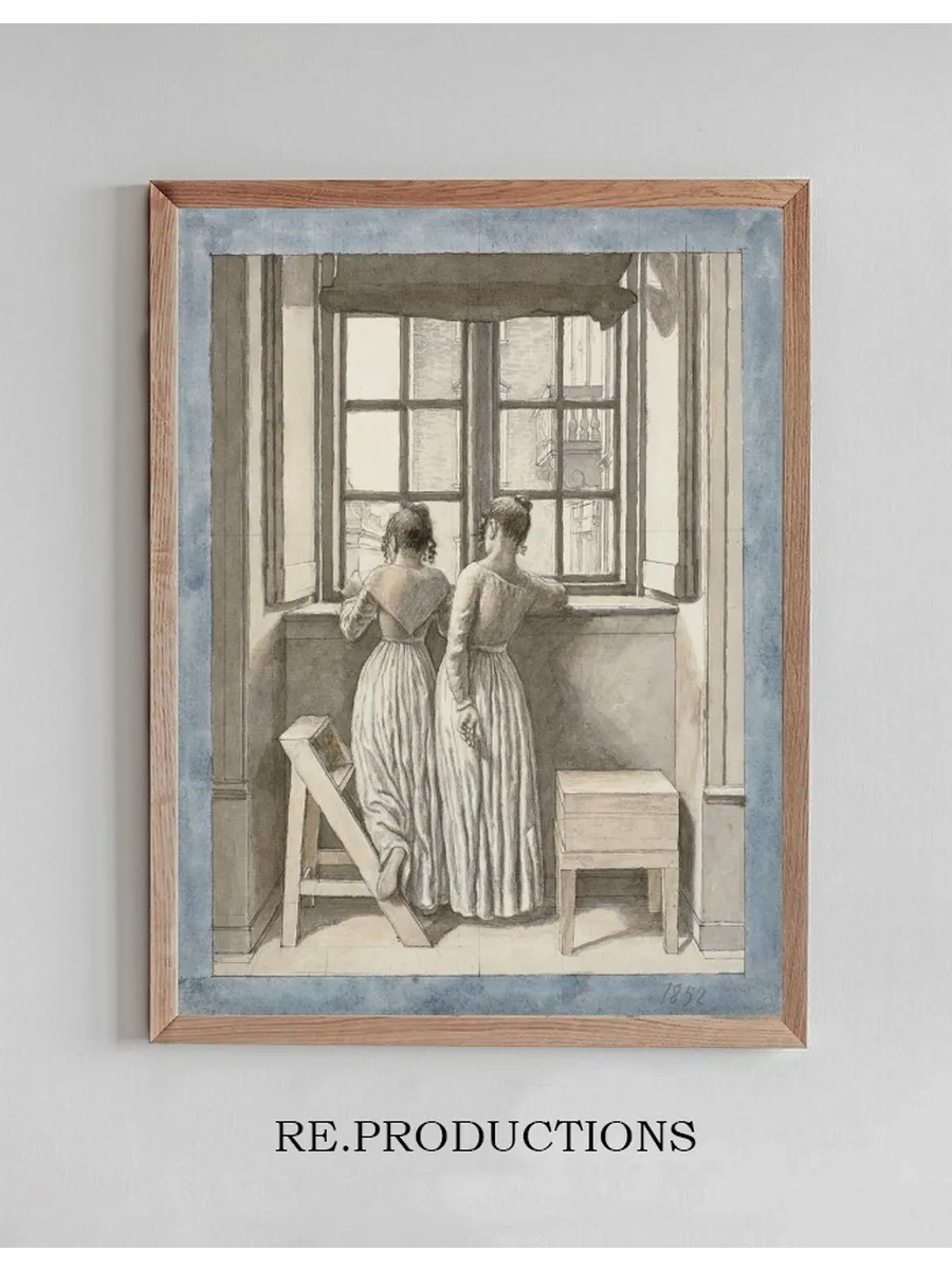 Ved et Vindue I Kunstnerens Atelier