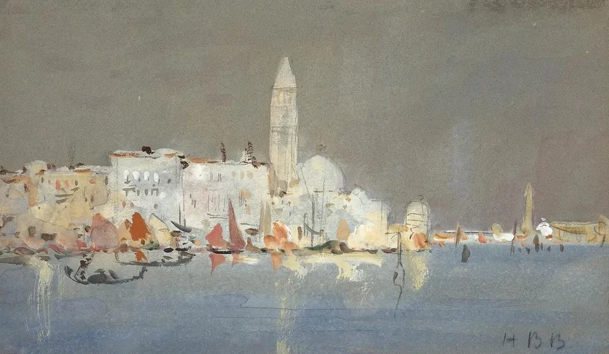 Venetian Capriccio with a Campanile
