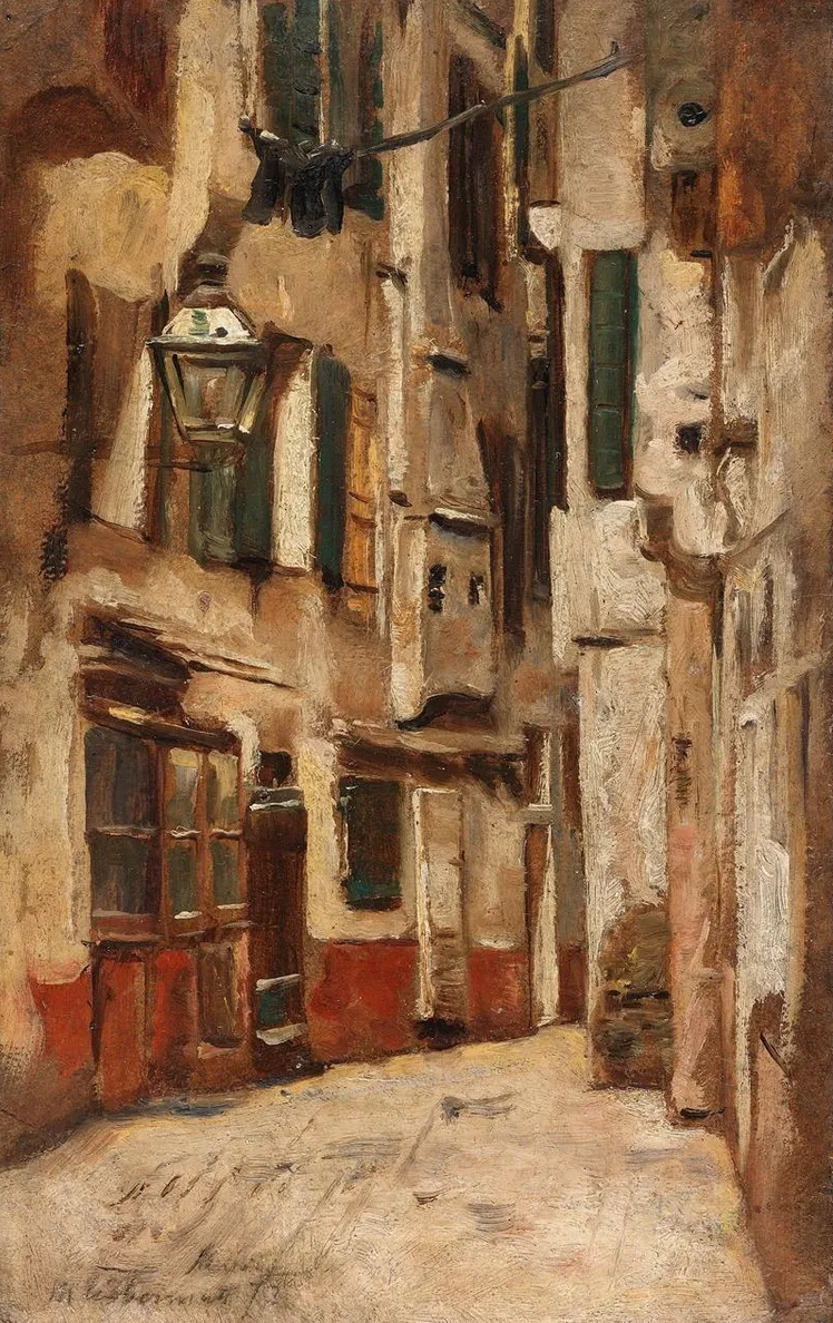 Venezianische Gasse Nach Rechts
