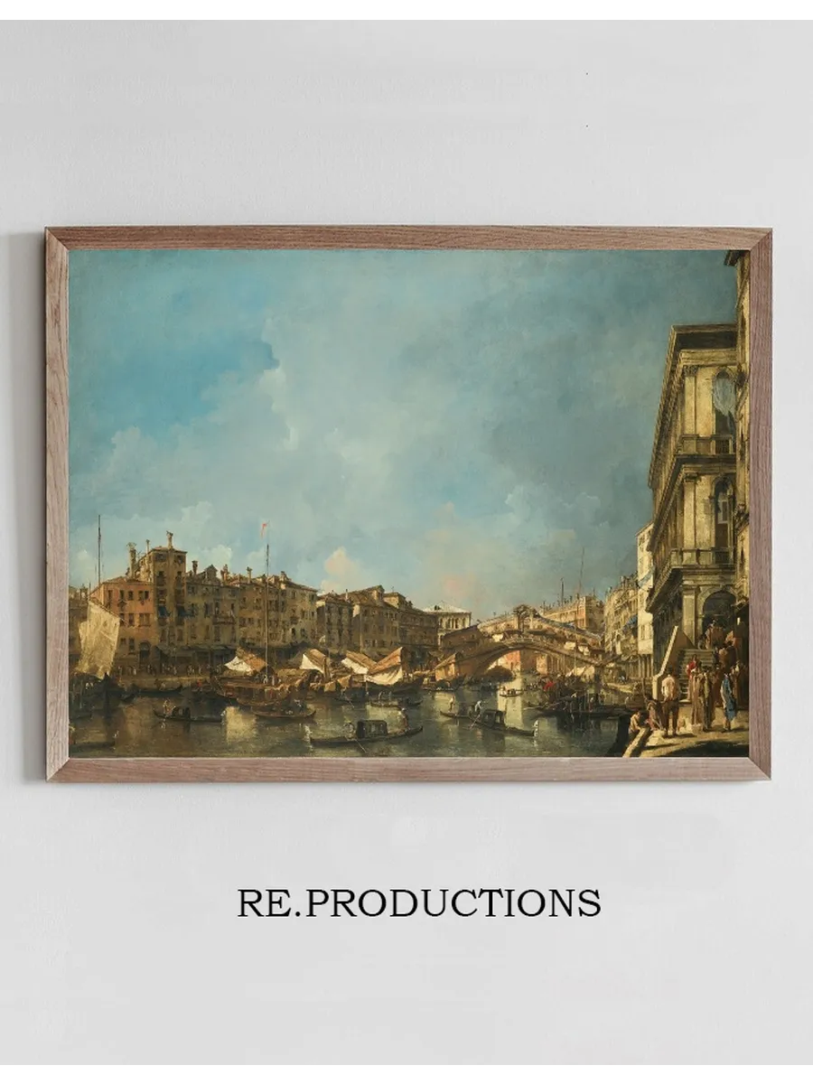 Venice, A View Of The Rialto Bridge, Looking North, From The Fondamenta Del Carbon