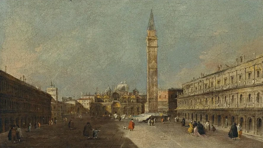 Venice, A View OfPiazza San Marco Looking EastTowards The Basilica