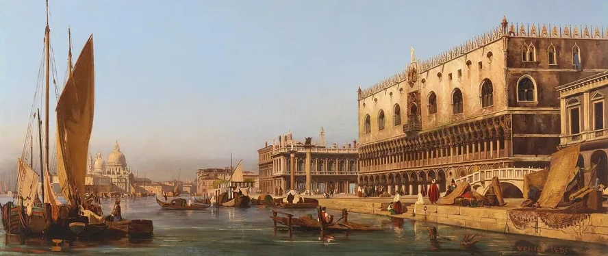 Venice, The Doge's Palace And The Molo