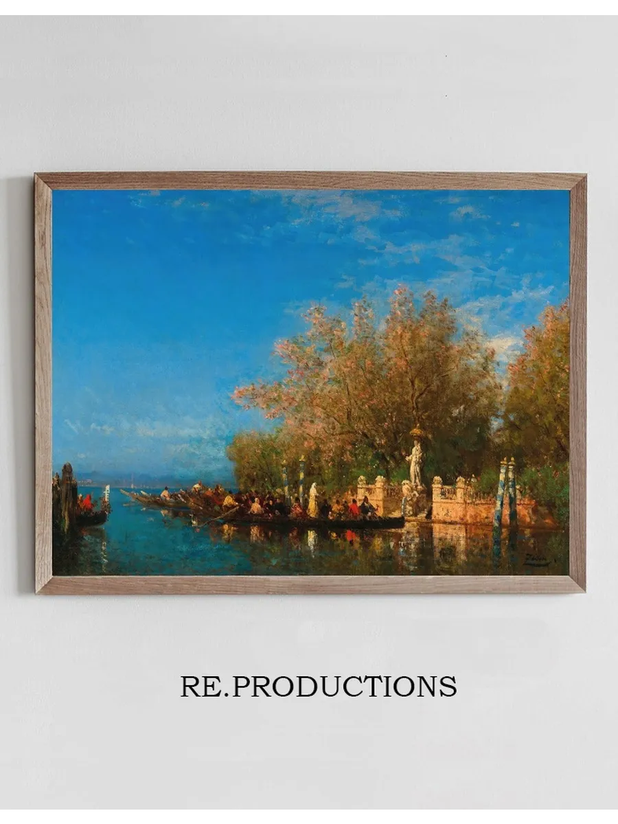 Venice, a Gondola Ride to the Madonna at the Entrance of the Jardins Fran Ais