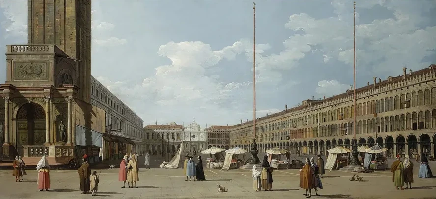 Venice, the Molo with Santa Maria della Salute