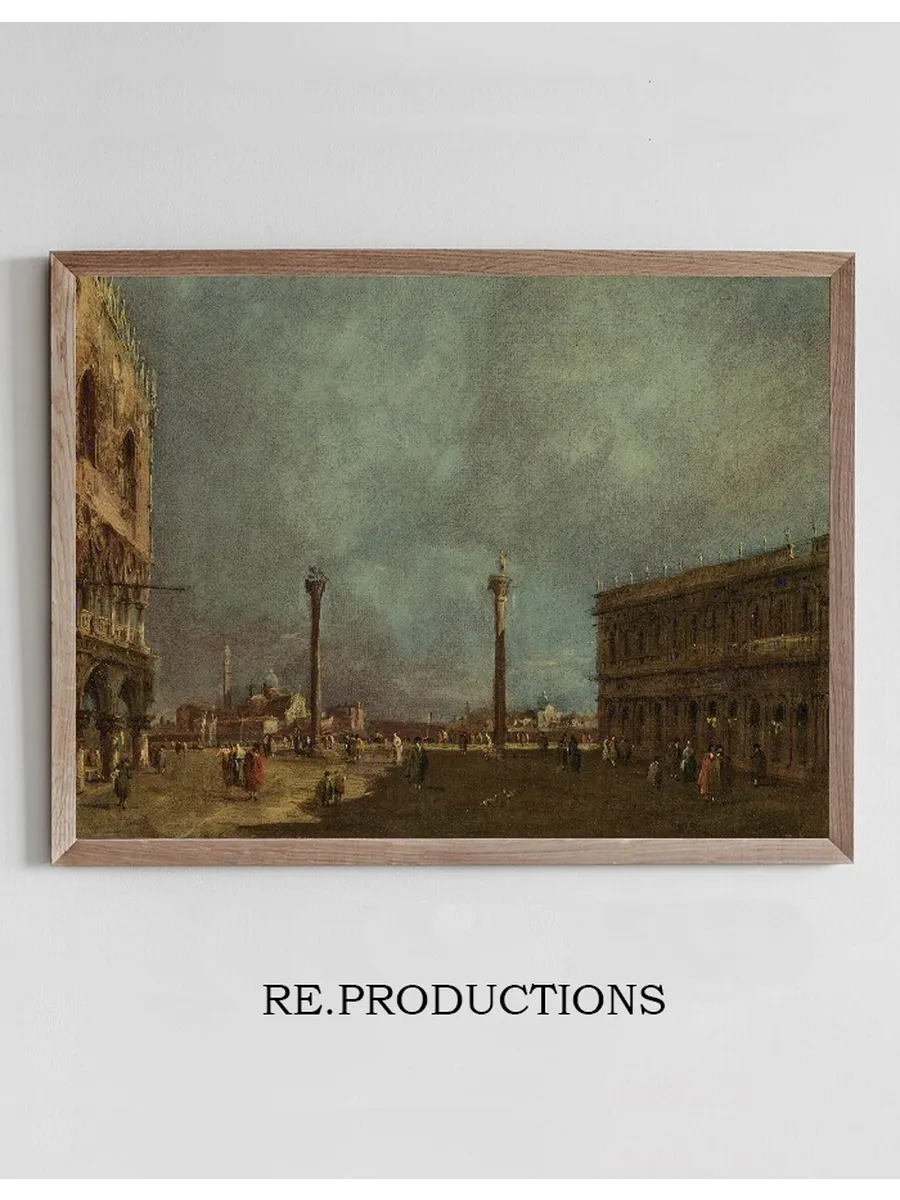 Venice, the Piazzetta Looking South, with a View of the Doge's Palace and the Biblioteca Marciana, the Island