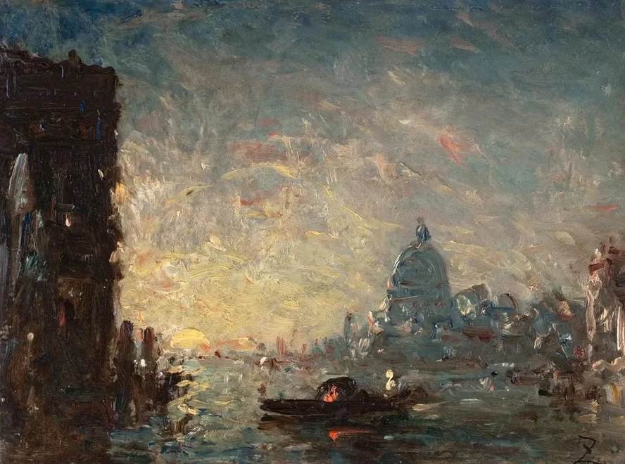 Venise Au Coucher Du Soleil