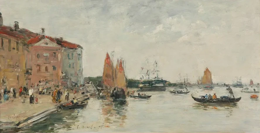 Venise le Quai et L Glise San Biagio