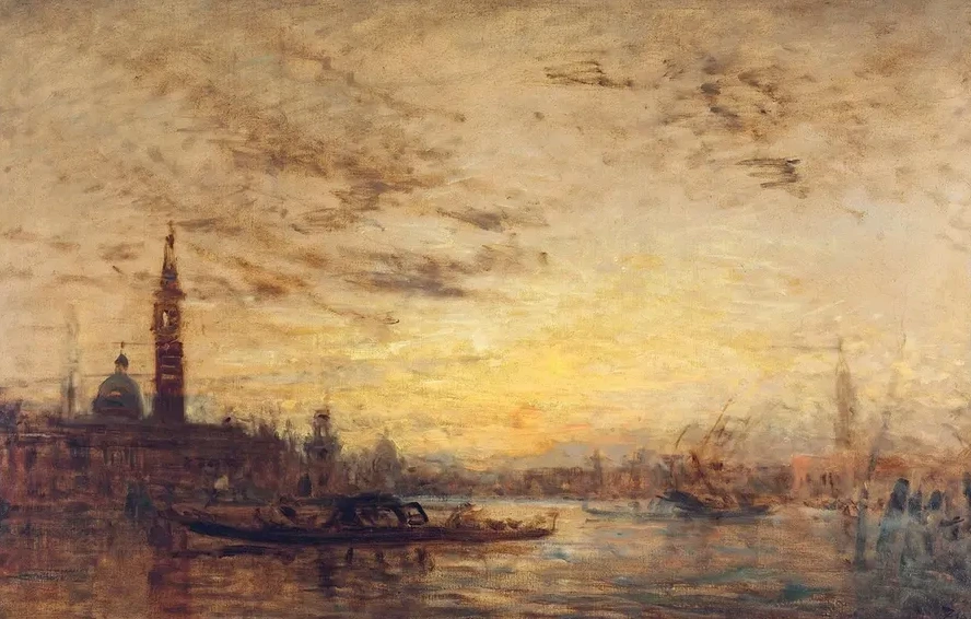 Venise, La Giudecca Au Cr puscule