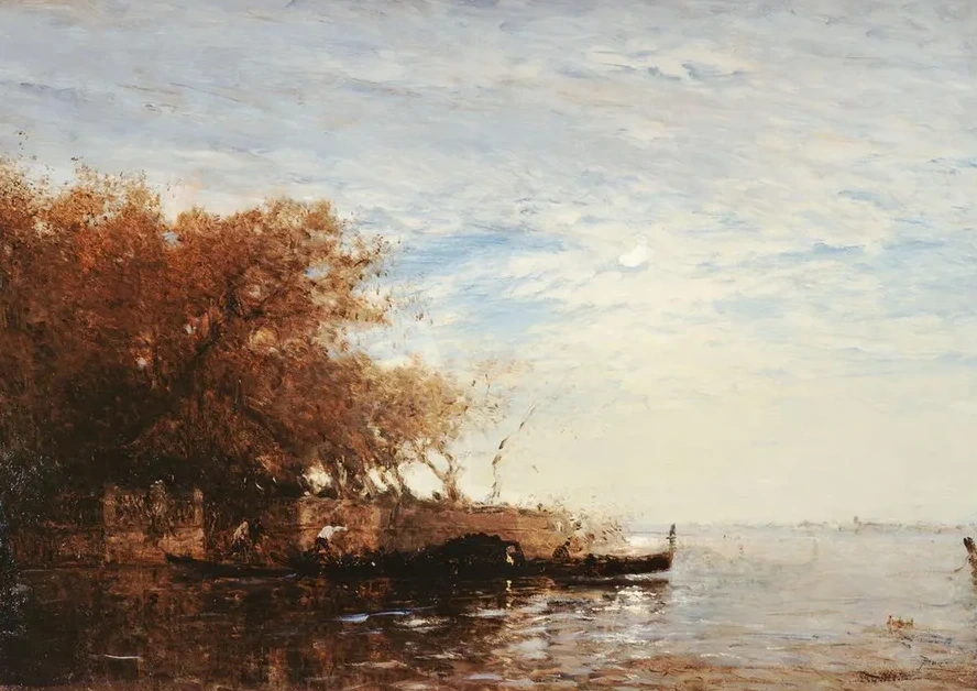 Venise, Le Jardin Fran ais Au Clair De Lune