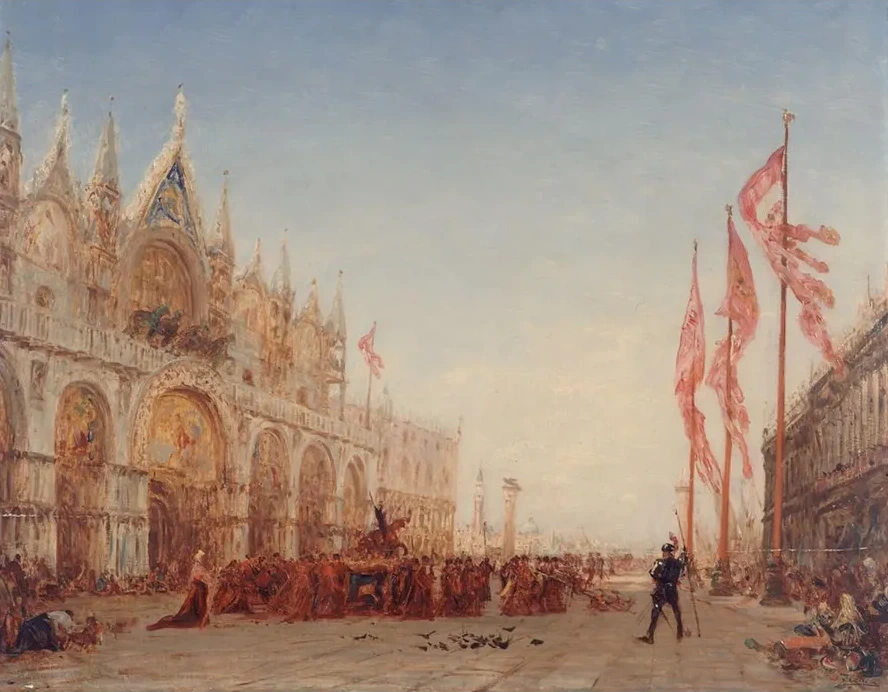 Venise, Procession De La Saint - Georges