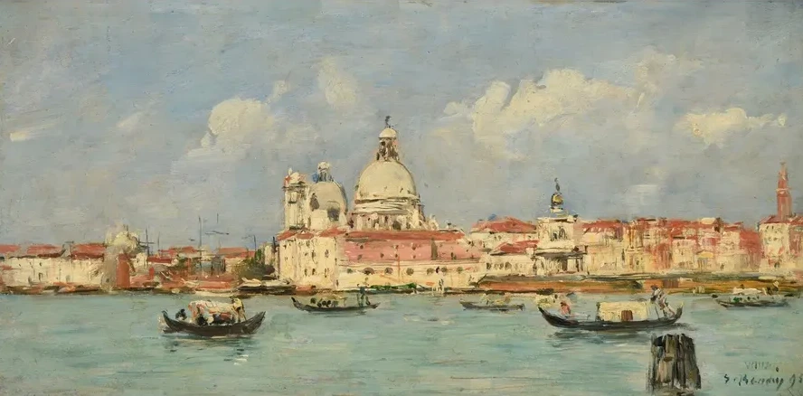 Venise. La douane et Notre - Dame - de - la - Salute