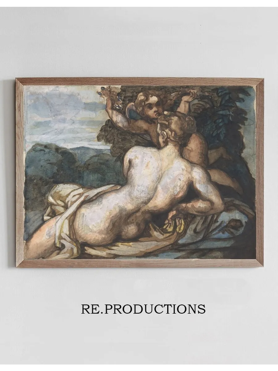 Venus and Cupid in a Landscape, After Annibale Carracci