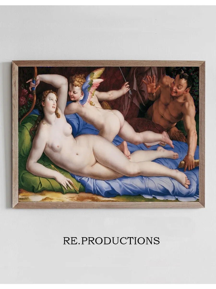Venus, Cupid And Satyr