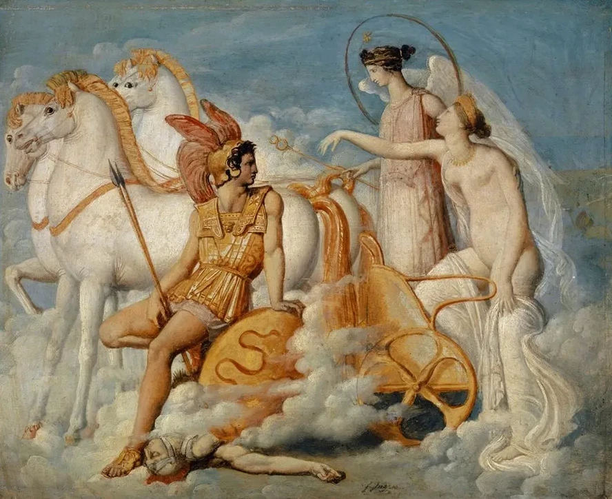 Venus, Injured By Diomedes, Returns To Olympus