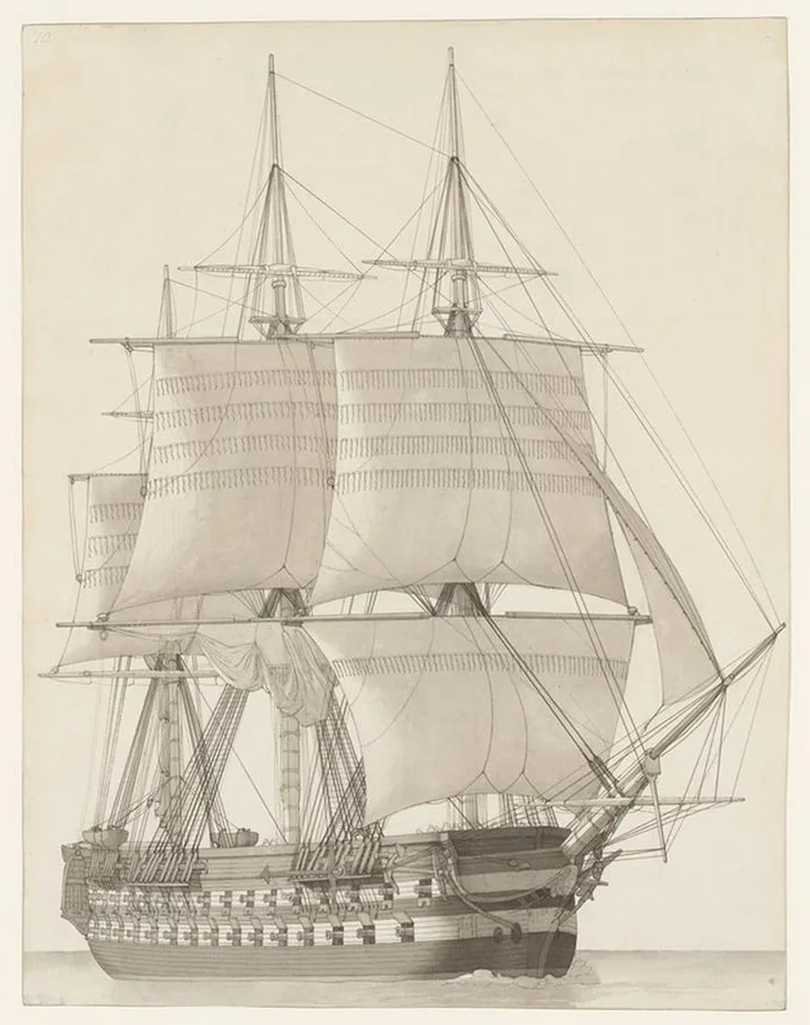 Vessel of the Russian Line (vaisseau de Ligne Russe)