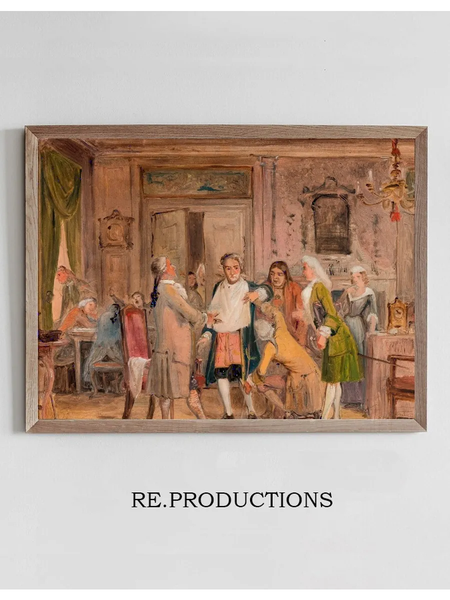 Vielgeschrey's Hardships, Scene from L. Holberg's Den Stundesl Se, Act 1, Scene 6 (sketch)