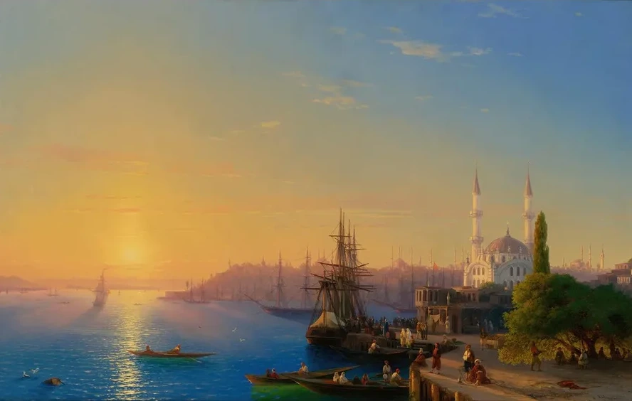 View Of Constantinople And The Bosphorus