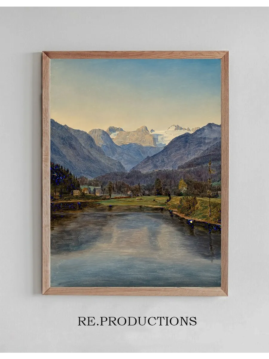 View Of Lake Altaussee And The Dachstein