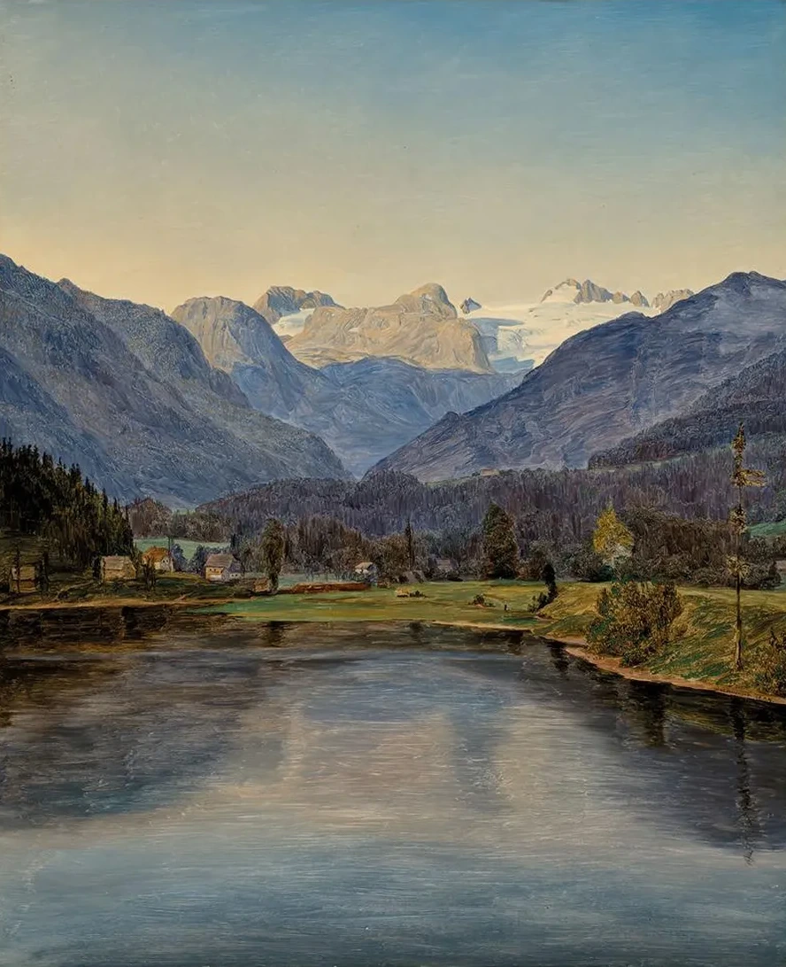 View Of Lake Altaussee And The Dachstein