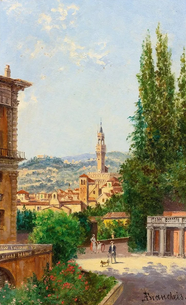 View Of Palazzo Vecchio From The Boboli Gardens, Florence