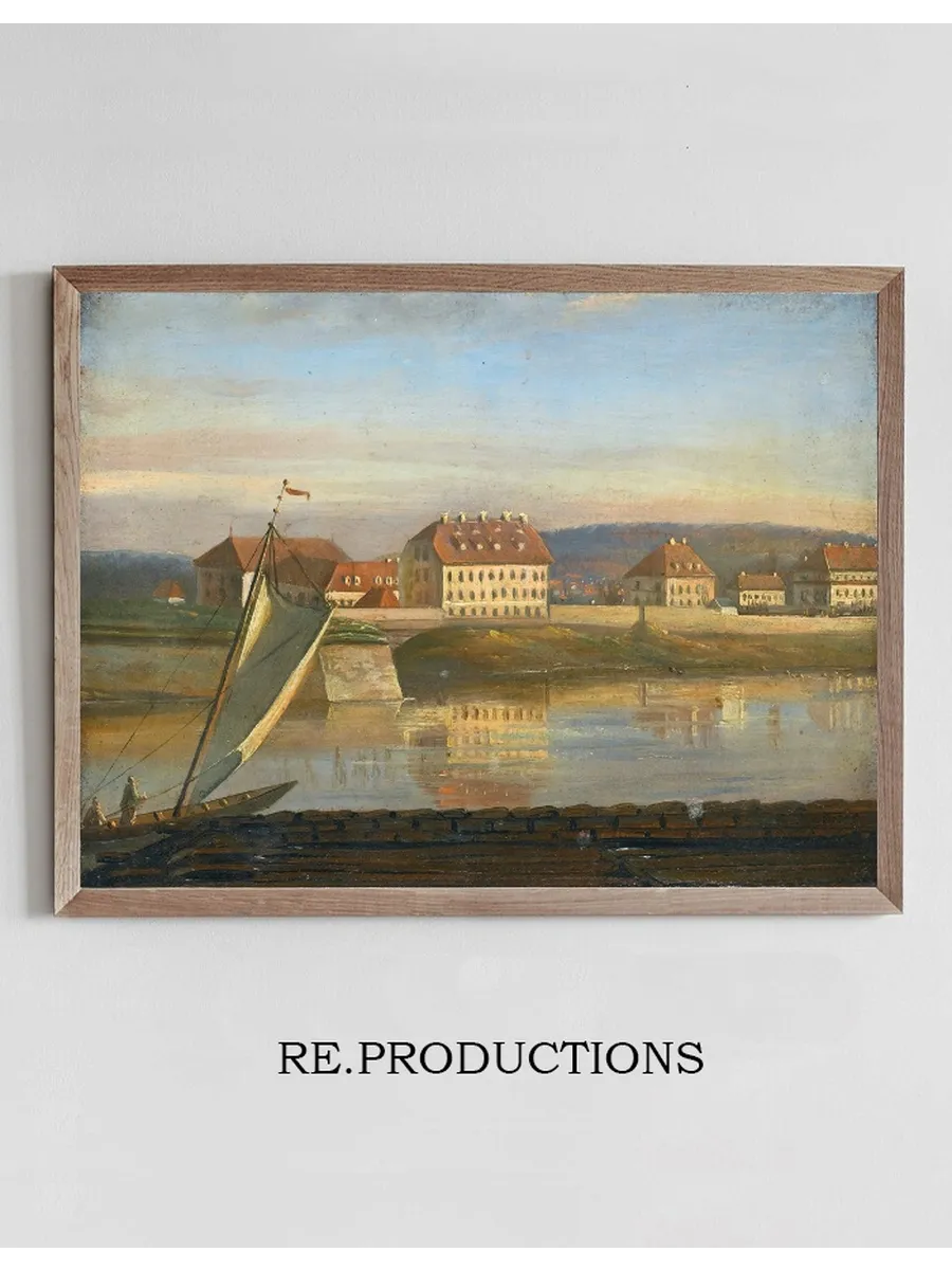 View Over The Elbe And The Barracks