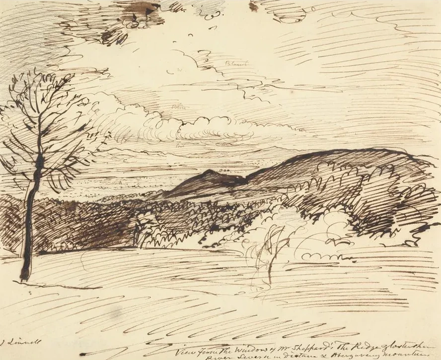 View from Mr. Sheppard's Window, The Ridge, Gloucestershire