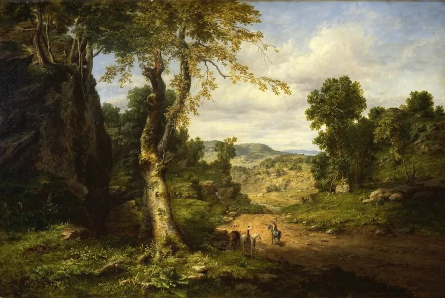 View in Berkshire County, Massachusetts, Clearing Off After a September Storm