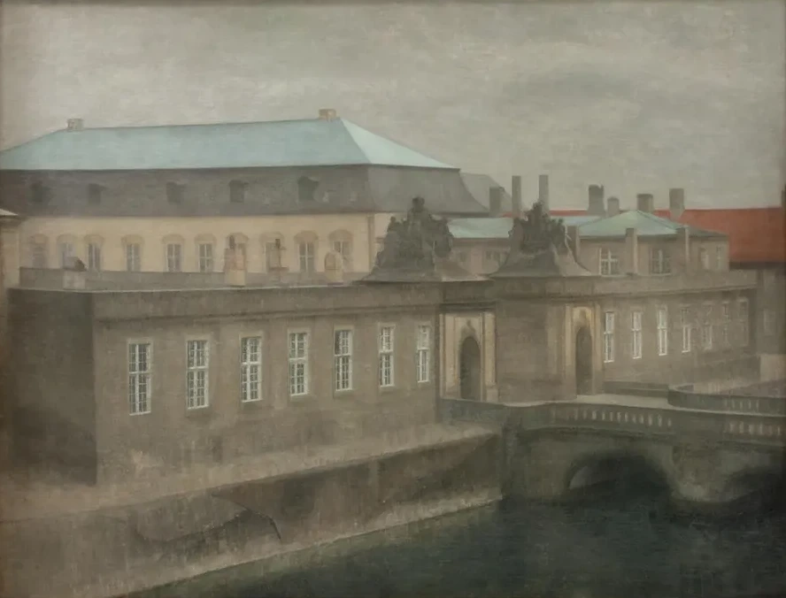 View of Christiansborg Palace. Late Autumn