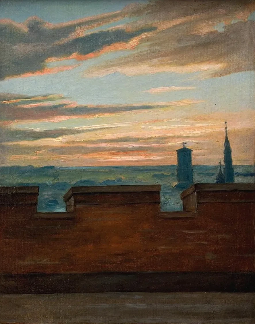 View of Copenhagen at Sunset