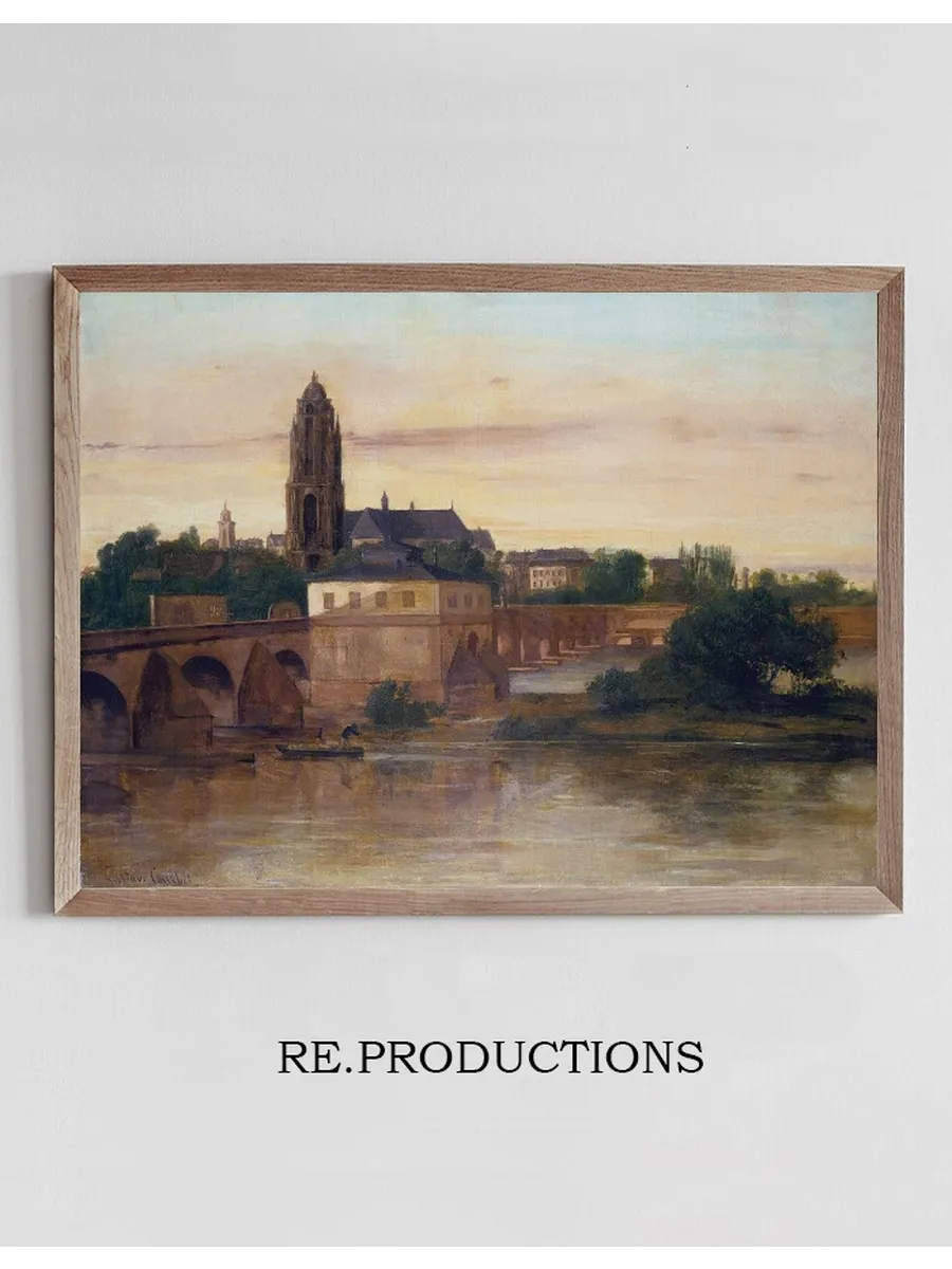 View of Frankfurt with the Old Bridge from Sachsenhausen