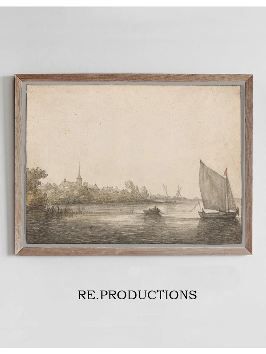 View of IJsselmonde Seen Across the New Maas