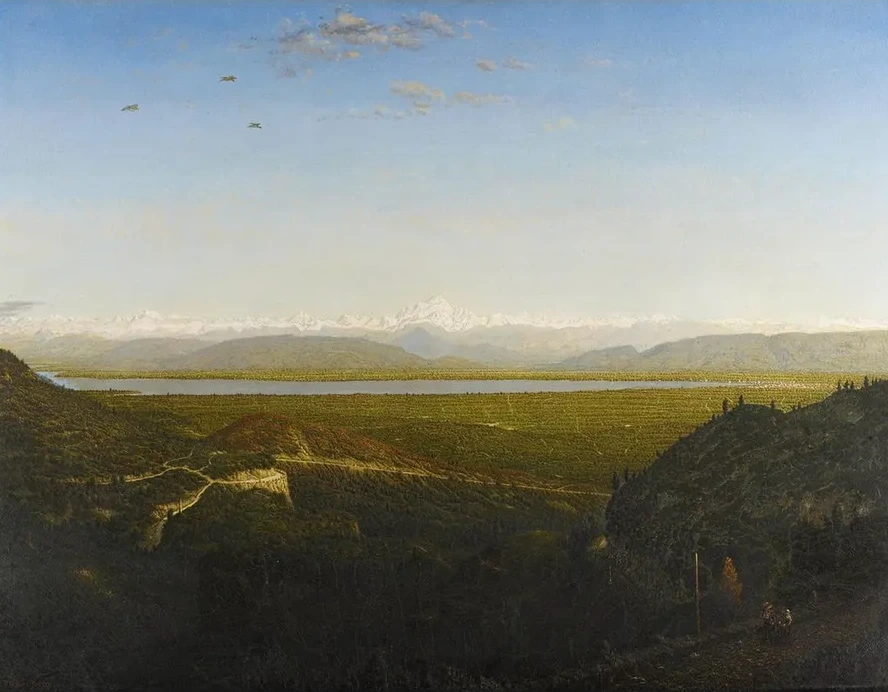 View of Mont Blanc, Seen from La Faucille