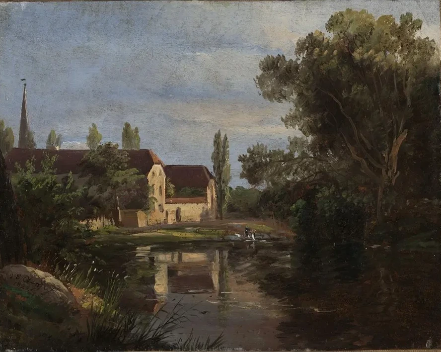 View of Plauen at the River Weisseritz
